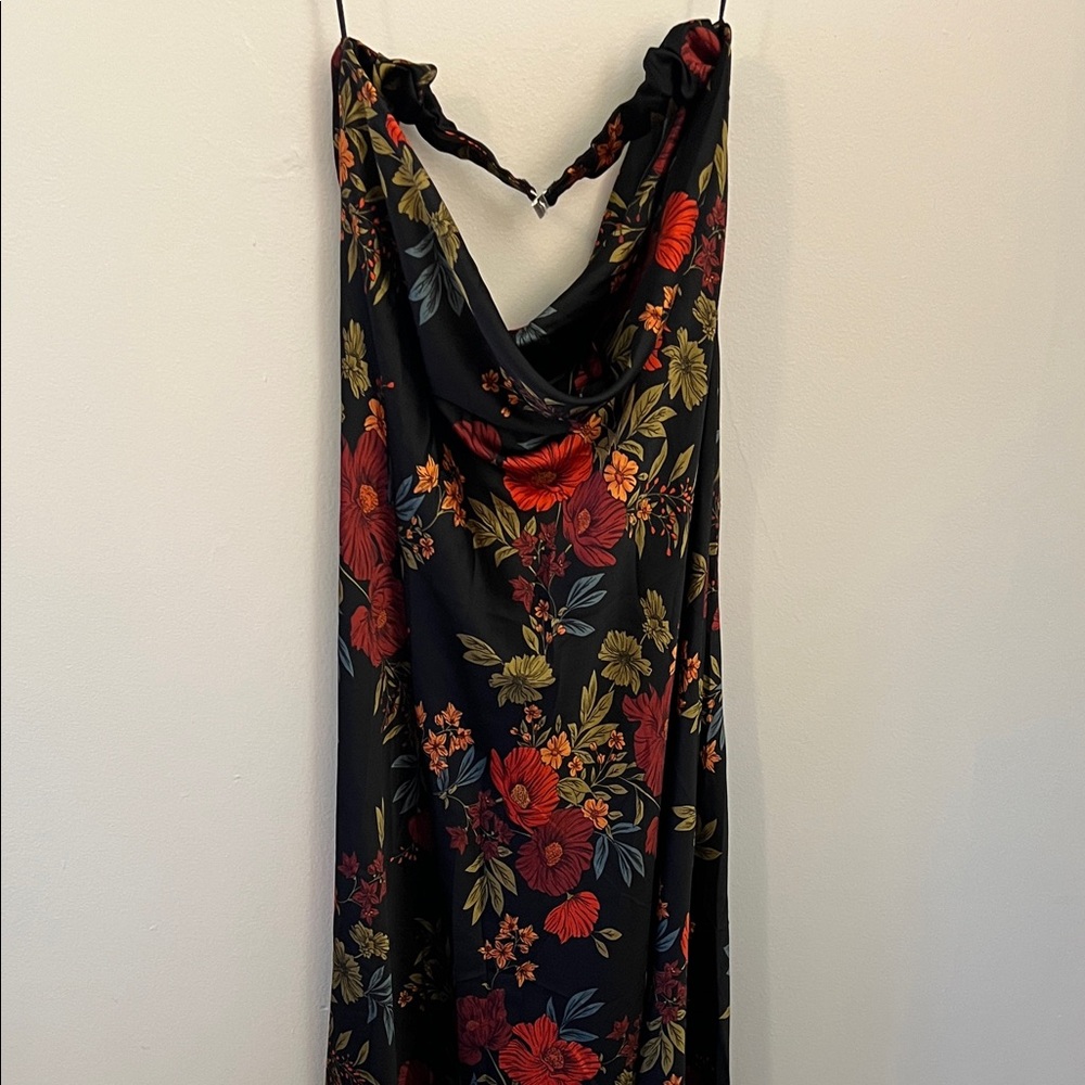 12th Tribe Black Floral Maxi Dress - Picture 3 of 10